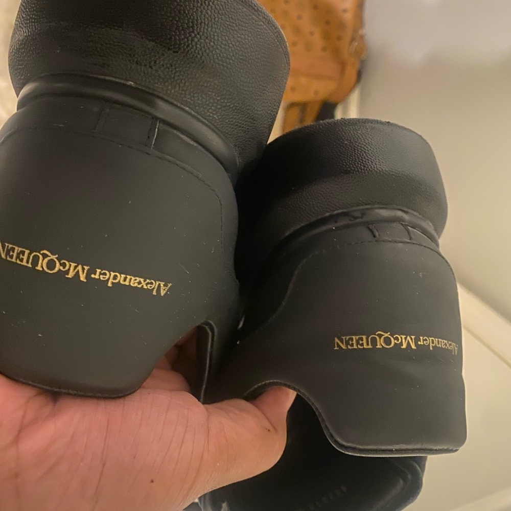 All black Alexander McQueens